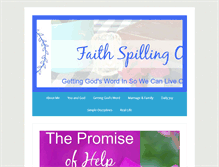 Tablet Screenshot of faithspillingover.com